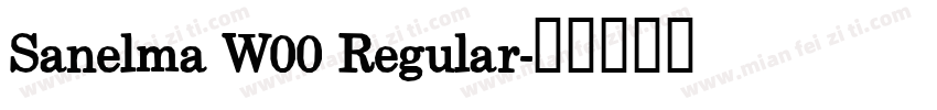 Sanelma W00 Regular字体转换